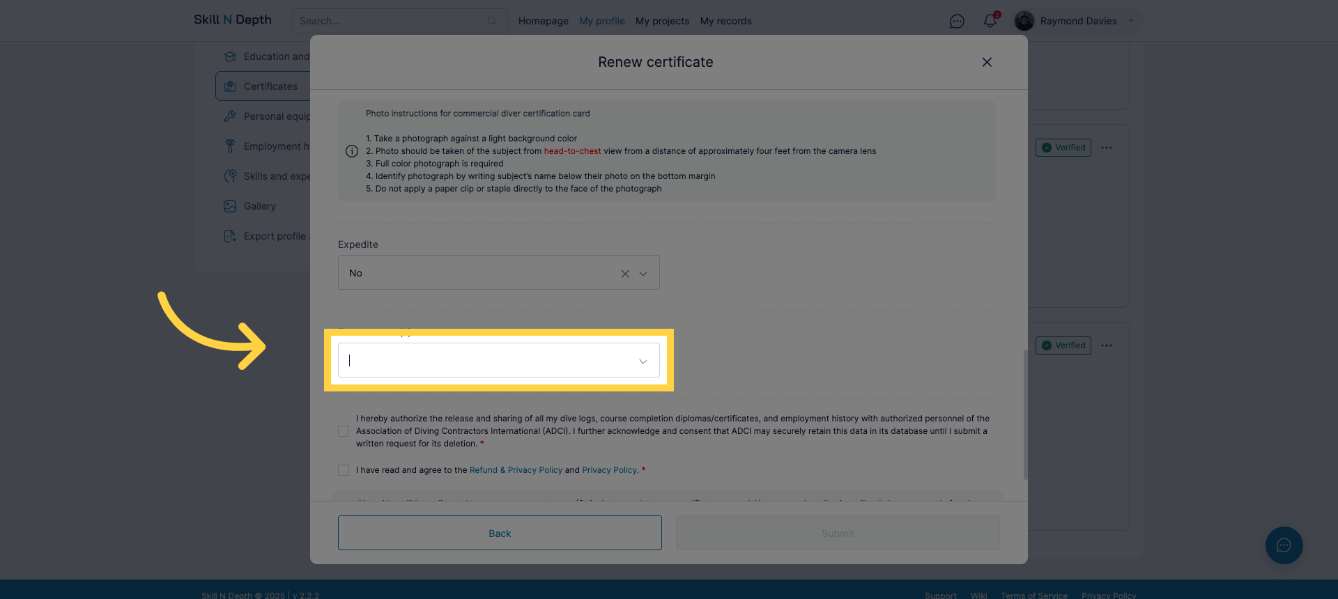 Select International details